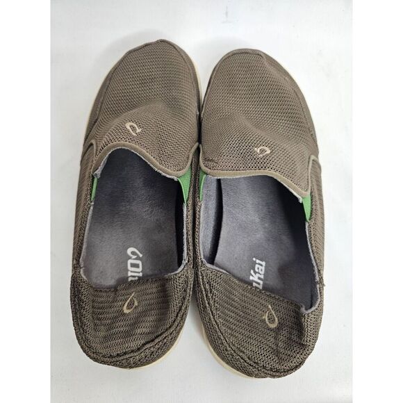OLUKAI Nohea Mesh Island Slip-On Shoes Casual Brown Mens Size 8 - Picture 5 of 9